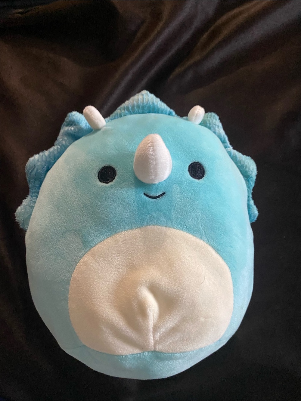 Malik the blue triceratops Squishmallow